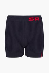 Women - SR Wool Shorts, Black/blue front view