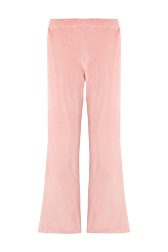 Women - Women Velvet Flare Pants, Pink back view