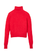 Women Maille - Women Mohair Turtleneck, Red back view