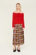 Women Maille - Plain Flower Sweater, Red details view 3