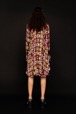 Women Printed - May 68 Short Dress, Multico crea back worn view