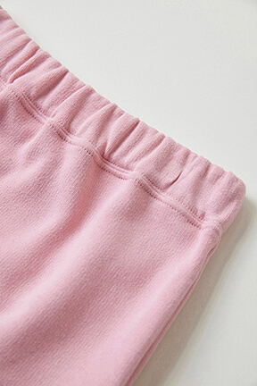 Girls Solid - Lip Print Fleece Girl Short Skirt, Pink details view 2