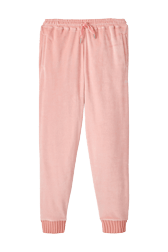 Women - Women Velvet Jogging Pants, Pink front view