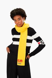 SR Scarf Yellow front worn view