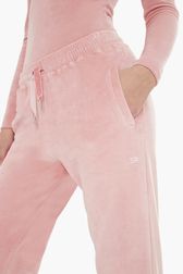 Women - Women Velvet Jogging Pants, Pink details view 2