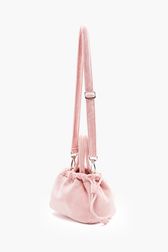 Women Solid - Women Mini Velvet Bag, Pink back view