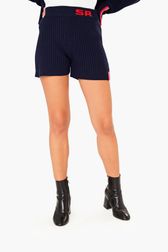 Women - SR Wool Shorts, Black/blue details view 1