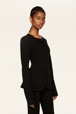 Women Milano Knitted Jacket Black details view 2