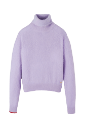 Women Maille - Mohair Turtleneck, Lilac front view