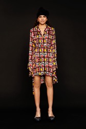 Femme Imprimé - Robe courte motif Mai 68 femme, Multico crea vue de détail 3
