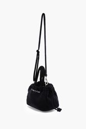 Women Solid - Women Mini Velvet Bag, Black details view 3