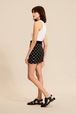 Women - SR Short Jacquard Skirt, Black details view 1