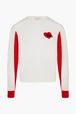 Women - Heart Sweater, White front view