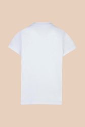 Women - Women Floral Print T-shirt, White back view