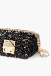 Women - Le Copain Sequins Bag, Black details view 2