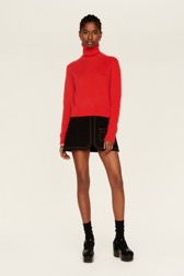 Women Maille - Women Mohair Turtleneck, Red details view 3