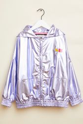 Girls - Girl Hooded Jacket, Lilac front view