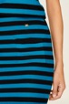 Women Raye - Women Poor Boy Striped Wool Maxi Skirt, Striped black/pruss.blue details view 2