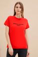 Women - Women Sonia Rykiel logo T-shirt, Red front worn view