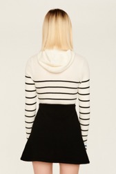 Women Maille - Milano Short Skirt, Black back worn view