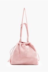 Women Solid - Women Maxi Velvet Bag, Pink front view