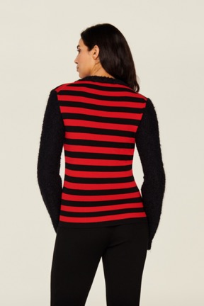 Women Raye - Women Jane Birkin Sweater, Black/red details view 4