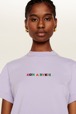 Women Solid - Women Signature Multicolor T-Shirt, Lilac details view 3
