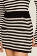 Women Raye - Women Big Poor Boy Striped A-line Skirt, Black/white details view 2