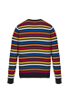 Women Maille - Women Iconic Multicolor Striped Sweater, Multico iconic striped back view