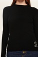 Women Maille - Women Ribbed Wool Sweater, Black details view 1