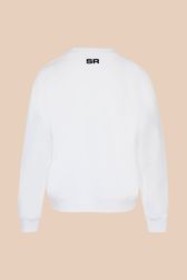 Women - Sweatshirt with Rykiel Iconic Red Mouth, White back view
