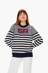 Women - Sailor Sweater, Navy details view 1