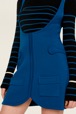 Femme Maille - Robe courte sans manches maille milano femme, Bleu de prusse vue de détail 3