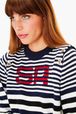 Women - Sailor Sweater, Navy details view 2