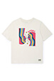 Filles Uni - T-shirt fille coton oversize - BONTON x Sonia Rykiel, Ecru vue de face