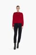 Women - Velvet Rykiel Sweatshirt, Red front worn view