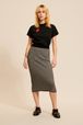 Women - Signature Mid-Length Skirt, Black details view 1