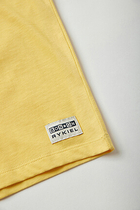 Girls Solid - BONTON x Sonia Rykiel Printed Cotton Girl Oversized T-shirt, Yellow details view 2