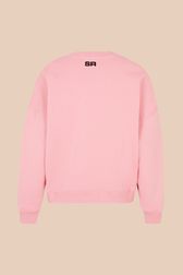 Women - Sweatshirt with Rykiel Iconic Red Mouth, Pink back view