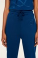 Femme Uni - Jogging jersey de coton femme, Bleu de prusse vue de détail 2
