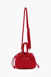 Women Solid - Women Mini Velvet Bag, Red front view
