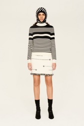 Women Maille - Bicolored Striped Iconic Sweater, Black/white details view 1