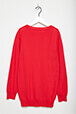 Girls Solid - Girl Knit Cardigan, Red back view