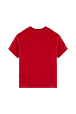 Women Solid - Women Velvet T-shirt, Red back view