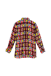 Women Printed - May 68 Long Shirt, Multico crea back view