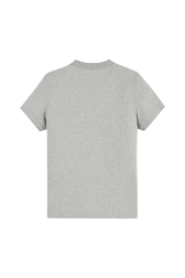 Women Solid - Design T-Shirt La Beauté, Grey back view