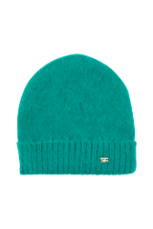 Women Maille - Mohair Beanie, Emerald front view