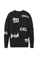 Women Maille - Women Sonia Rykiel logo Wool Grunge Sweater, Black back view