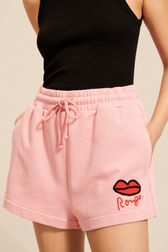 Women - Shorts with Rykiel Red Mouth, Pink details view 2