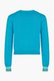Women - Sonia Rykiel Long Sleeve Sweater, Baby blue back view
